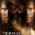 Terminator Salvation - poster featuring terminator robot with human characters