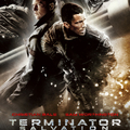 Terminator Salvation - poster featuring terminator robot with human characters