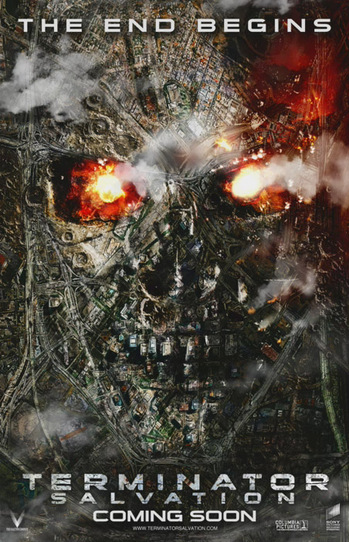 Terminator Salvation - poster featuring terminator decaying robot