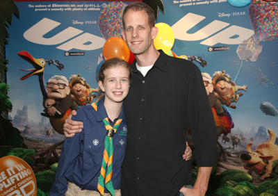 Peter Docter and Ellie Docter at the Irish Premier of UP